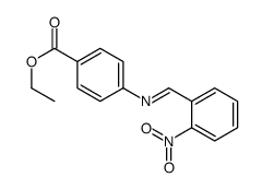 ethyl 4-[(2-nitrophenyl)methylideneamino]benzoate Structure