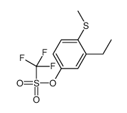 (3-ethyl-4-methylsulfanylphenyl) trifluoromethanesulfonate Structure