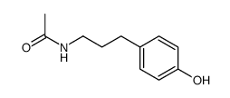 N-(3-(4-hydroxyphenyl)propyl)acetamide Structure