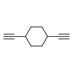 Cyclohexane, 1,4-diethynyl-, trans- (9CI) structure