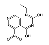 N-(ethylcarbamoyl)-3-nitropyridine-4-carboxamide结构式