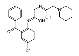 N-(2-benzoyl-4-bromophenyl)-2-[(2-piperidin-1-ylacetyl)amino]acetamide结构式