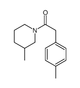 Piperidine, 3-methyl-1-[(4-methylphenyl)acetyl]- (9CI)结构式