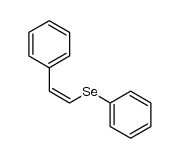 (Z)-1-phenyl-2-(phenylseleno)ethene结构式