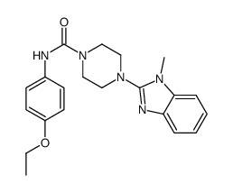 1-Piperazinecarboxamide,N-(4-ethoxyphenyl)-4-(1-methyl-1H-benzimidazol-2-yl)-(9CI)结构式
