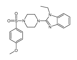 Piperazine, 1-(1-ethyl-1H-benzimidazol-2-yl)-4-[(4-methoxyphenyl)sulfonyl]- (9CI) structure