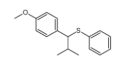 1-Methoxy-4-[2-methyl-1-(phenylthio)propyl]benzene structure