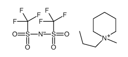 N-METHYL-N-PROPYLPIPERIDINIUM BIS(TRIFLUOROMETHANESULFONYL)IMIDE Structure