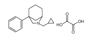 7-(cyclopropylmethyl)-5-phenyl-7-azabicyclo[3.2.1]octane,oxalic acid结构式