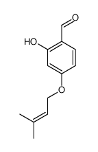 2-hydroxy-4-(3-methylbut-2-enoxy)benzaldehyde Structure