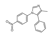 4-methyl-1-(4-nitrophenyl)-5-phenylimidazole Structure