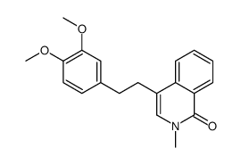 4-[2-(3,4-dimethoxyphenyl)ethyl]-2-methylisoquinolin-1-one结构式