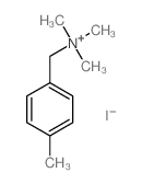 trimethyl-[(4-methylphenyl)methyl]azanium Structure