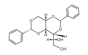 (1S,3S,5R,6R,8R)-5-[(1R)-1,2-dihydroxyethyl]-3,8-diphenyl-2,4,7,9-tetraoxabicyclo[4.4.0]decane结构式