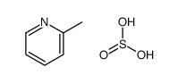 2-methylpyridine,sulfurous acid Structure