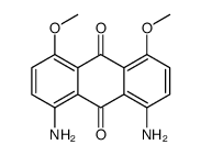 1,8-diamino-4,5-dimethoxyanthracene-9,10-dione Structure