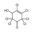 2,2,3,4,6,6-hexachloro-5-hydroxycyclohex-3-en-1-one Structure