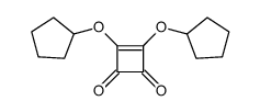 3,4-dicyclopentyloxycyclobut-3-ene-1,2-dione结构式