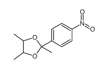 2,4,5-trimethyl-2-(4-nitrophenyl)-1,3-dioxolane Structure