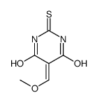 5-(methoxymethylidene)-2-sulfanylidene-1,3-diazinane-4,6-dione结构式