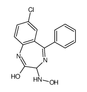 7-chloro-3-(hydroxyamino)-5-phenyl-1,3-dihydro-1,4-benzodiazepin-2-one Structure