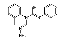 1-methanehydrazonoyl-1-(2-methylphenyl)-3-phenylthiourea结构式