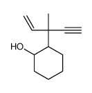 2-(3-methylpent-1-en-4-yn-3-yl)cyclohexan-1-ol Structure