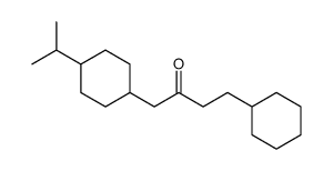 4-cyclohexyl-1-(4-propan-2-ylcyclohexyl)butan-2-one结构式