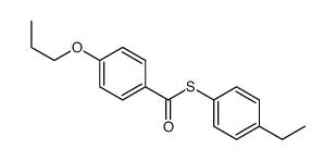 S-(4-ethylphenyl) 4-propoxybenzenecarbothioate结构式