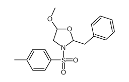 2-benzyl-5-methoxy-3-(4-methylphenyl)sulfonyl-1,3-oxazolidine Structure