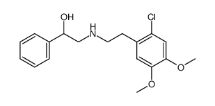 N-[2-(2-chloro-4,5-dimethoxyphenyl)ethyl]-2-phenyl-2-hydroxyethylamine Structure