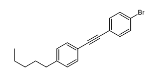 1-bromo-4-[2-(4-pentylphenyl)ethynyl]benzene结构式