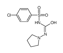 1-(4-chlorophenyl)sulfonyl-3-pyrrolidin-1-ylurea结构式