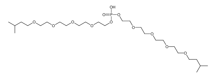 bis(15-methyl-3,6,9,12-tetraoxahexadecyl) hydrogen phosphate structure