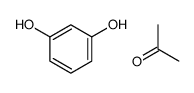 benzene-1,3-diol,propan-2-one Structure