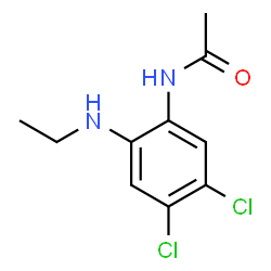 N-[4,5-Dichloro-2-(ethylamino)phenyl]acetamide结构式