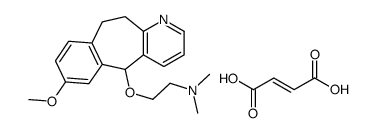 (Z)-4-hydroxy-4-oxobut-2-enoate,2-[(9-methoxy-6,11-dihydro-5H-benzo[3,4]cyclohepta[1,3-b]pyridin-11-yl)oxy]ethyl-dimethylazanium Structure