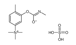 hydrogen sulfate,trimethyl-[4-methyl-3-(methylcarbamoyloxy)phenyl]azanium Structure