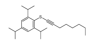 2-oct-1-ynylsulfanyl-1,3,5-tri(propan-2-yl)benzene Structure