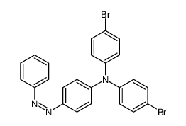 N,N-bis(4-bromophenyl)-4-phenyldiazenylaniline Structure