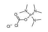 ((chlorocarbonyl)oxy)tris(dimethylamino)phosphonium chloride Structure