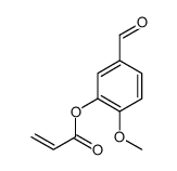 (5-formyl-2-methoxyphenyl) prop-2-enoate Structure