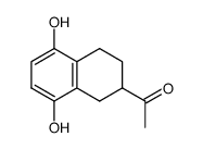 2-Acetyl-5,8-dihydroxy-1,2,3,4-tetrahydronaphthalene结构式