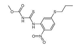 [[2-Nitro-5-(propylthio)phenyl]thiocarbamoyl]carbamic acid methyl ester结构式