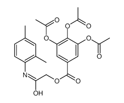 [2-(2,4-dimethylanilino)-2-oxoethyl] 3,4,5-triacetyloxybenzoate结构式