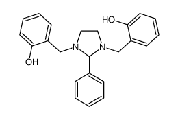 2-[[3-[(2-hydroxyphenyl)methyl]-2-phenylimidazolidin-1-yl]methyl]phenol结构式