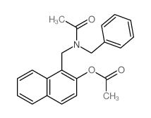 Acetamide,N-[[2-(acetyloxy)-1-naphthalenyl]methyl]-N-(phenylmethyl)-结构式