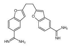 1,2-di(5-amidino-2-benzofuranyl)ethane structure