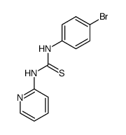 N-(4-bromophenyl)-N'-(2-pyridyl) thiourea Structure