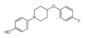 4-[4-(4-fluorophenoxy)piperidin-1-yl]phenol Structure